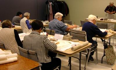 Workshop participants try their hand at abstract landscapes