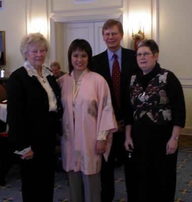 Left-to-right: Moira Mudie, Joan Lok, Gary and Connie Bist