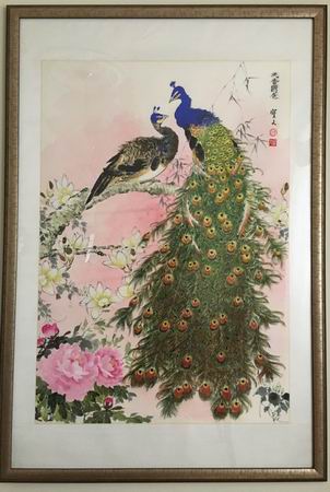 Peacocks by Po Man Chan